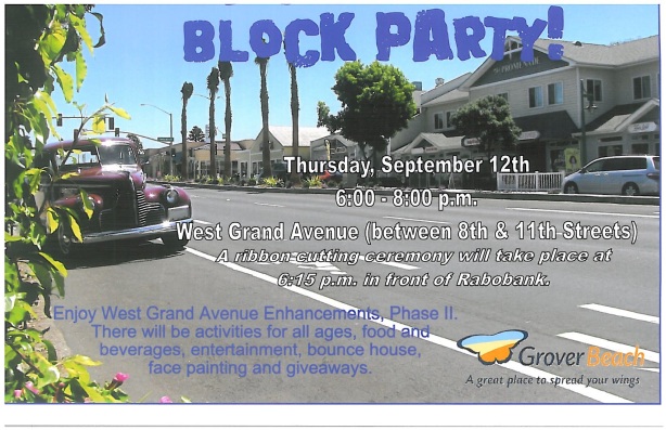 Grover Beach Block Party TONIGHT!